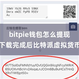 bitpie钱包怎么提现下载完成后比特派虚拟货币