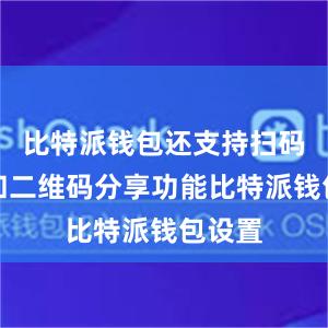 比特派钱包还支持扫码支付和二维码分享功能比特派钱包设置