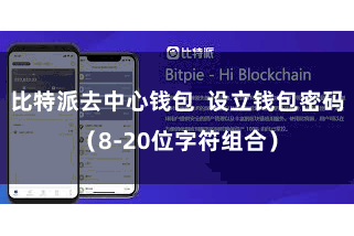 比特派去中心钱包  设立钱包密码（8-20位字符组合）